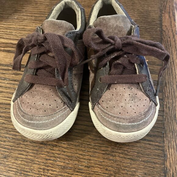 Stride Rite “Preston” Shoes In Brown - Leather/Suede - Size 8M Toddler - Picture 2 of 6